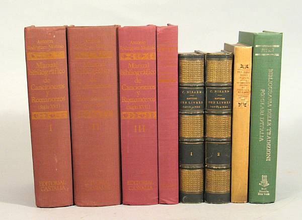 Appraisal: BIBLIOGRAPHY - POPULAR LITERATURE Approx vols including Nisard Charles Histoire