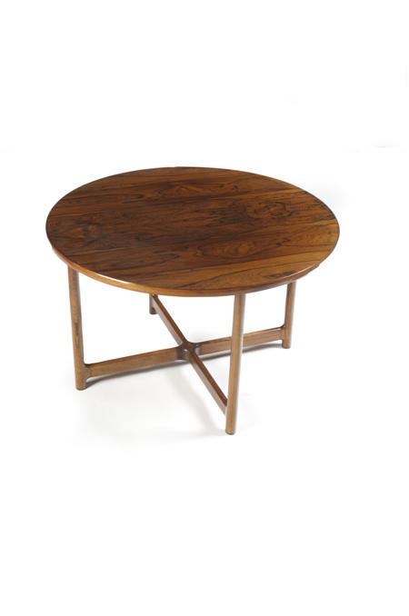 Appraisal: SOLBURG NORWAY COFFEE TABLE S rosewood the circular top above