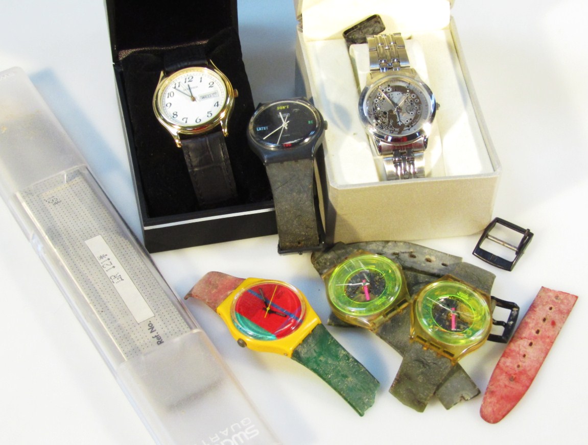 Appraisal: Various Swatch watches to include Don't Be Too Late in