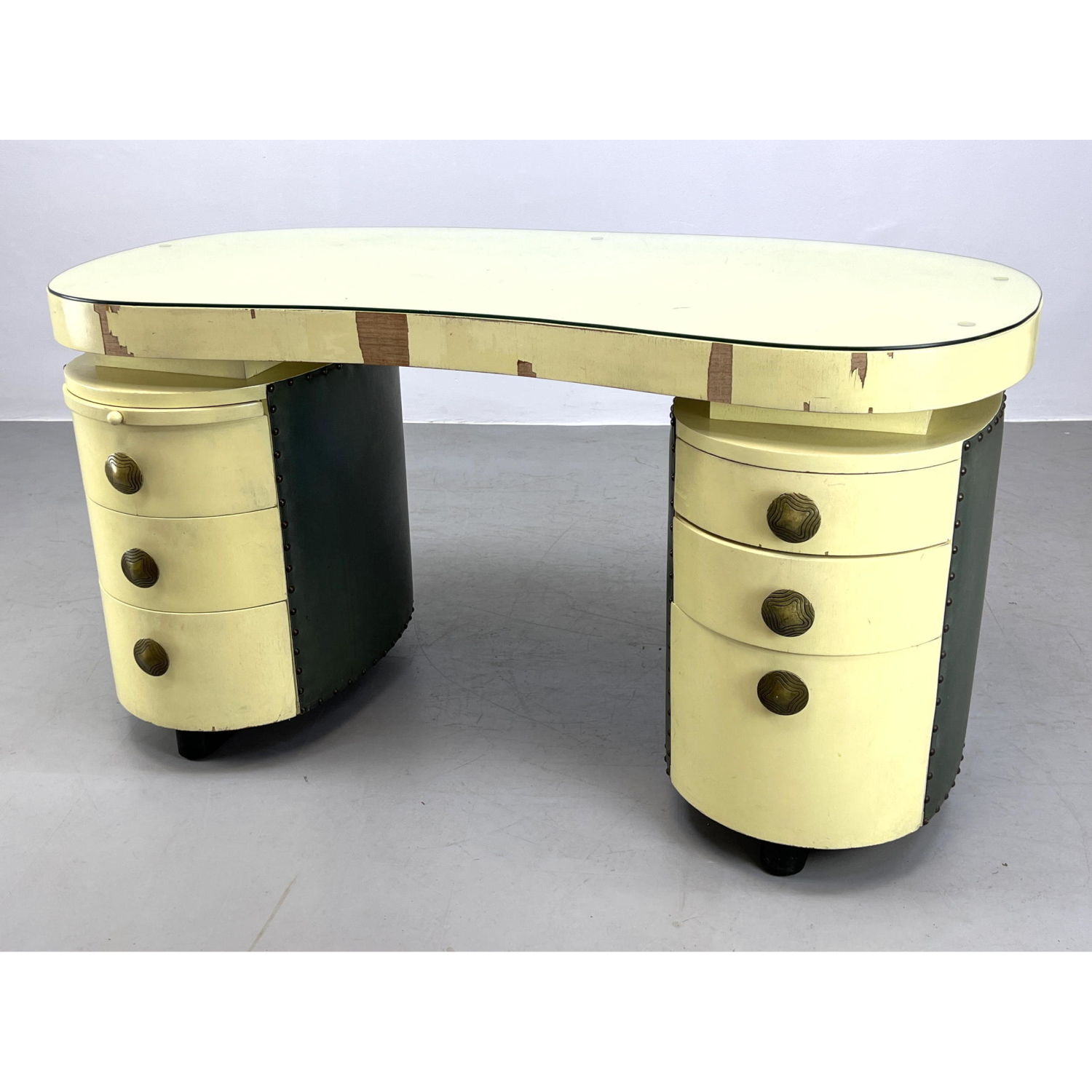 Appraisal: Double-pedestal Paldao Desk by Gilbert Rohde for Herman Miller c