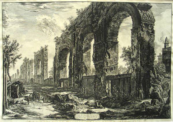 Appraisal: Giovanni Battista Piranesi Avanzi degl'Aquedotti Neroniani from Vedute di Roma