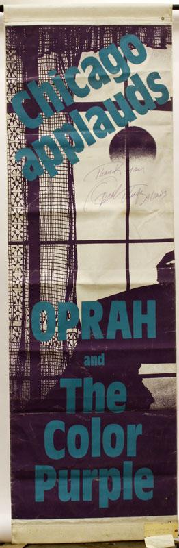 Appraisal: - Original Canvas Banner for The Color Purple Original canvas