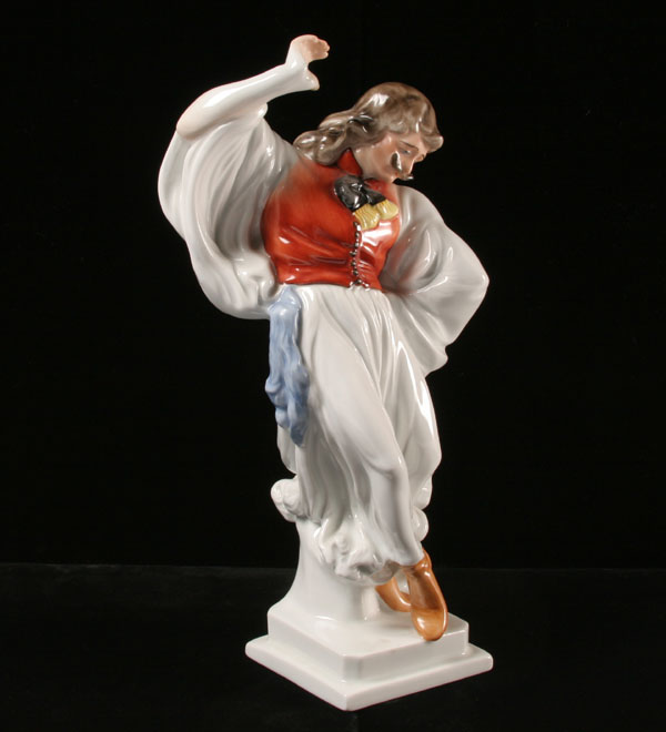 Appraisal: Herend figure male dancer in Hungarian folk costume H