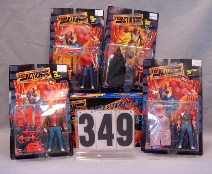 Appraisal: Mattel the last Action hero Figures with Slaters Convertible car