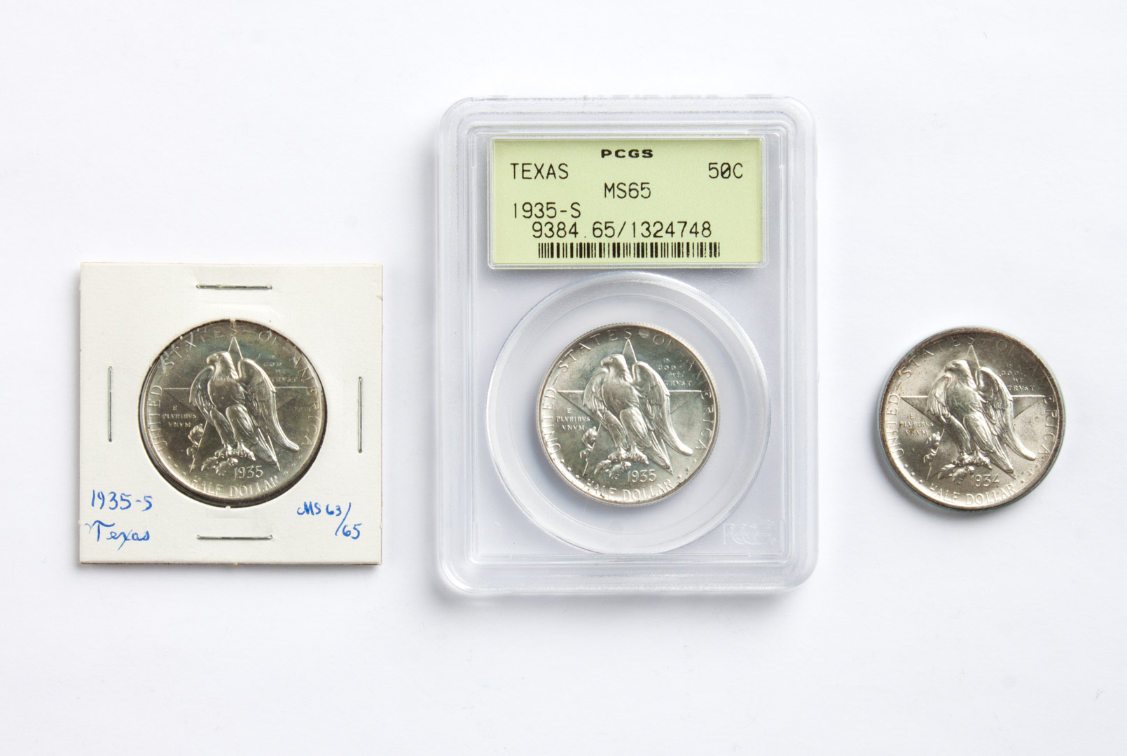 Appraisal: U S Texas commemorative silver half dollar - -S MS-