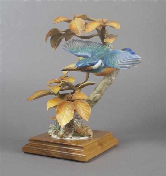 Appraisal: A Royal Worcester Dorothy Doughty Bird Kingfisher Height inches