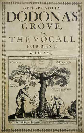 Appraisal: Howell James Dendrologia Dodona's Grove or The Vocal Forrest first