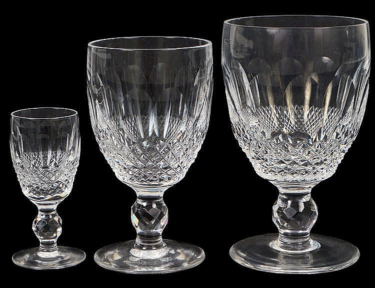 Appraisal: SET OF TWENTY-SIX WATERFORD CRYSTAL GLASSESIn the Colleen pattern Comprising