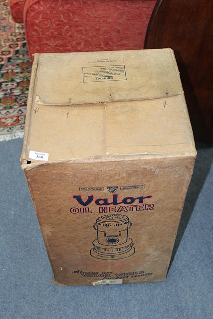 Appraisal: A 'S VALOUR OIL HEATER unused with original box together