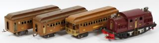 Appraisal: LIONEL PRE LIONEL PRE-WAR STANDARD GAUGE PASSENGER TRAIN C Includes