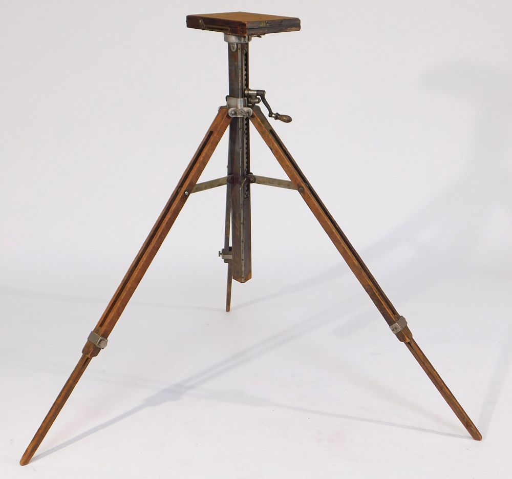 Appraisal: Folmer Graflex Compact Stand Tripod Folmer Graflex Compact Stand wood