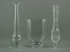 Appraisal: VASES - LOT OF THREE STUDIO ART GLASS VASES -