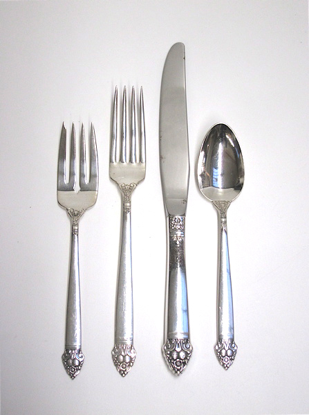 Appraisal: ONEIDA STERLING SILVER FLATWARE SET thirty-six pieces service for six