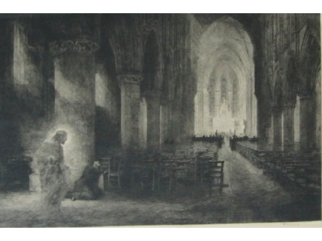 Appraisal: ALFRED EDWARD BORTHWICK RBA ARE RSE PRSW - Etching 'Light