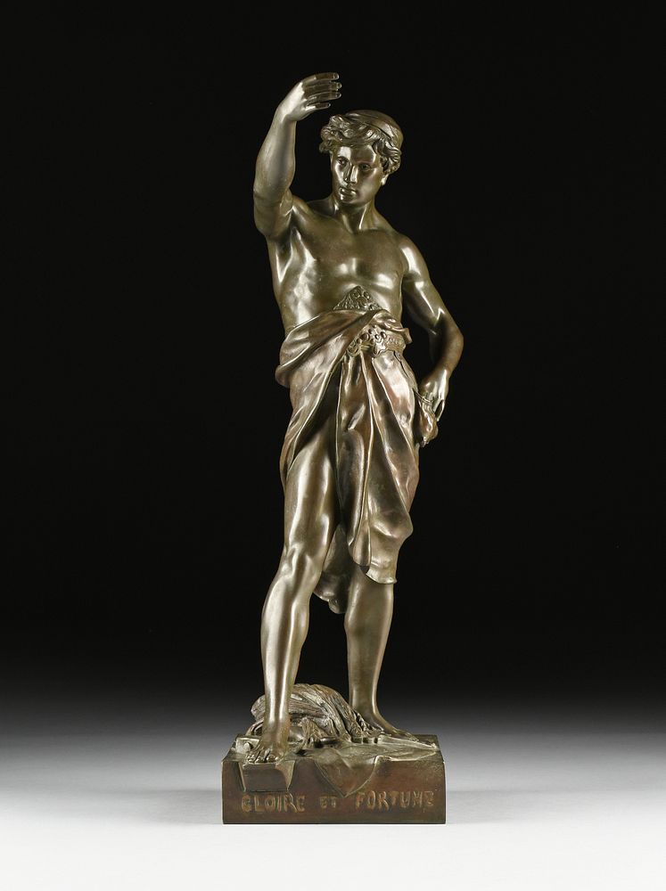 Appraisal: EMILE LOUIS PICAULT French - A BRONZE SCULPTURE Gloire et