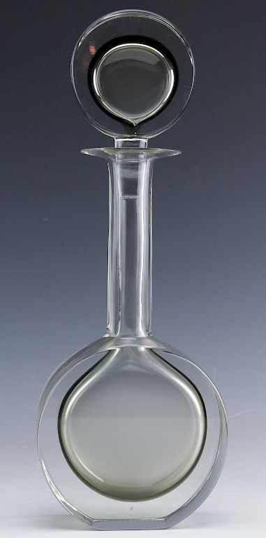 Appraisal: Maurizio Albarelli Seguso Murano Glass Decanter Signed Murano art glass