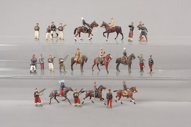 Appraisal: Lot of assorted figures converted from Britains and Ericksons gloss