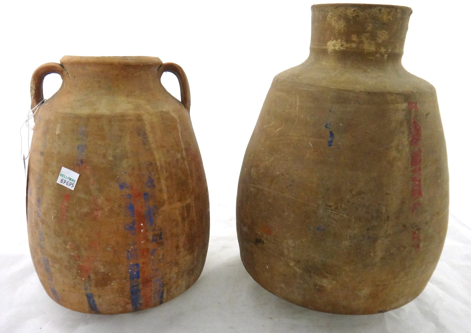 Appraisal: A group of five earthenware vessels various dates comprising a