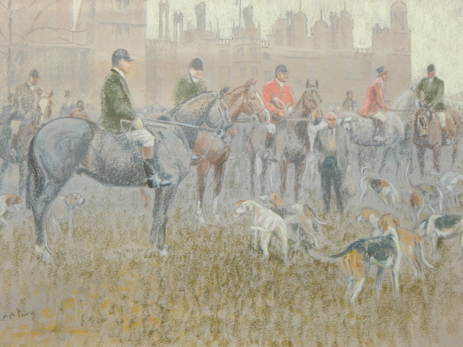 Appraisal: Leigh Parry b The last meet of the Burghley pastel