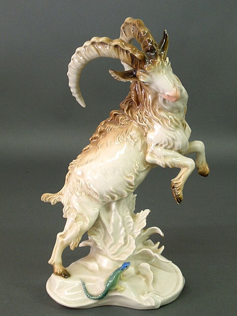 Appraisal: Karl Ens Germany porcelain figure of an Ibex ram with