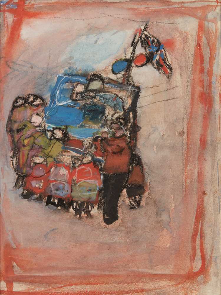 Appraisal: JOAN EARDLEY R S A SCOTTISH - THE PEDLAR'S STAND