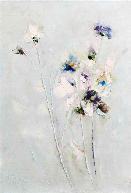 Appraisal: Ivan Mosca Italian - oil on canvas Study of flowers