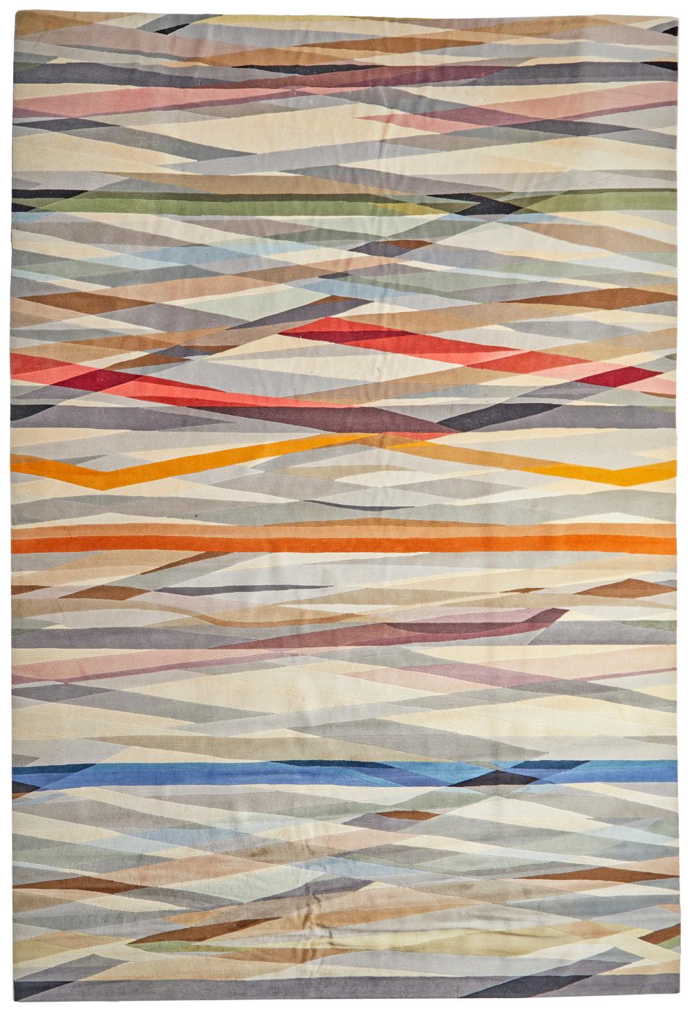 Appraisal: A CONTEMPORARY GEOMETRIC AREA RUGA contemporary geometric area rug st