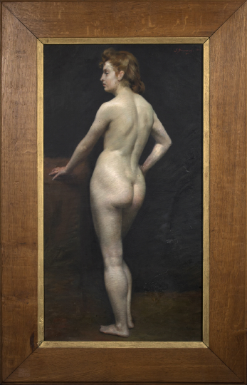 Appraisal: Joseph Bernard French - Standing Female Nude Observed from the