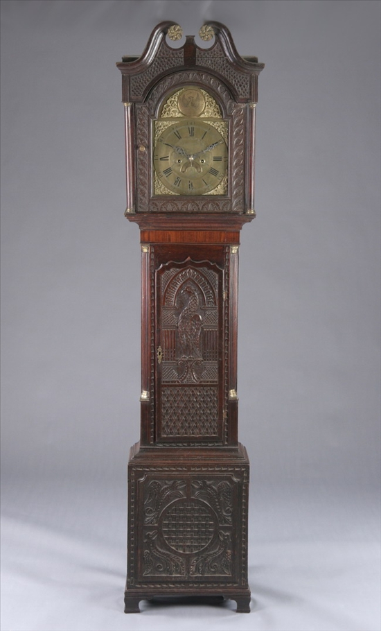 Appraisal: ENGLISH OAK TALL-CASE CLOCK Late th century Thomas Williams Campden