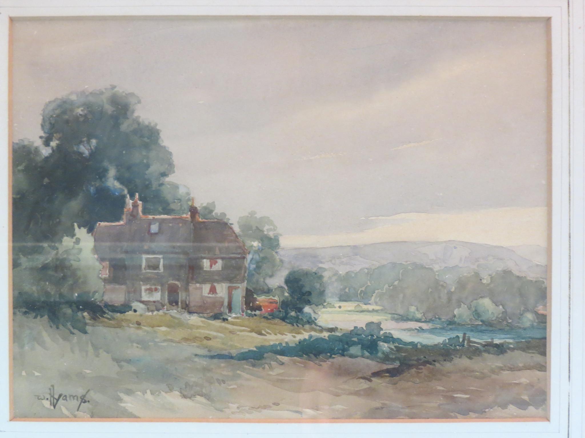 Appraisal: William Hyams - - country house and panoramic landscape inscribed