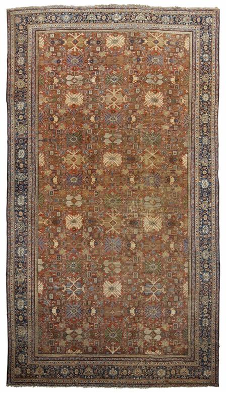 Appraisal: A large Sultanabad carpet late th century the rust red