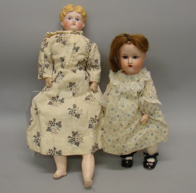 Appraisal: Pair of dolls F Y Blue sleep eyes open mouth