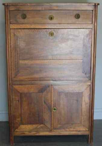 Appraisal: Beidermeir Secretary Desk with Ivory Key Hole From a New