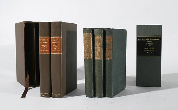 Appraisal: Irving Washington titles in volumes The Crayon Miscellany Philadelphia Carey