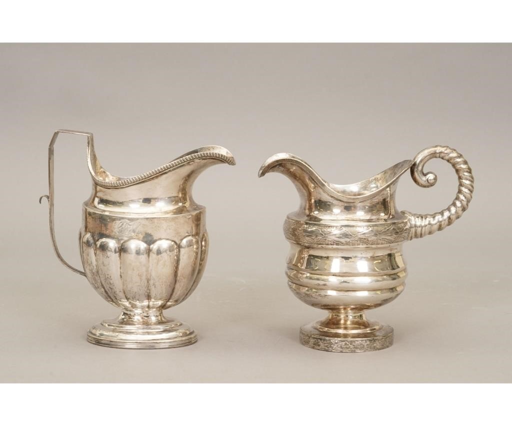 Appraisal: Coin silver creamer by Brown Seal Philadelphia Circa h x