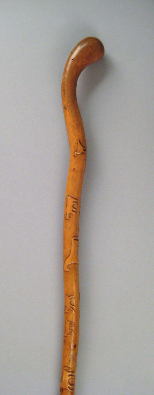 Appraisal: Pennsylvania carved cane by Al Rader Alleson Roether late th