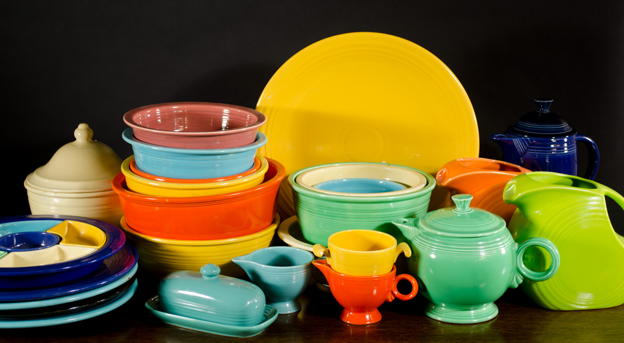 Appraisal: FORTY-ONE PIECE FIESTA DINNERWARE SERVING DISHES by Homer Laughlin comprised