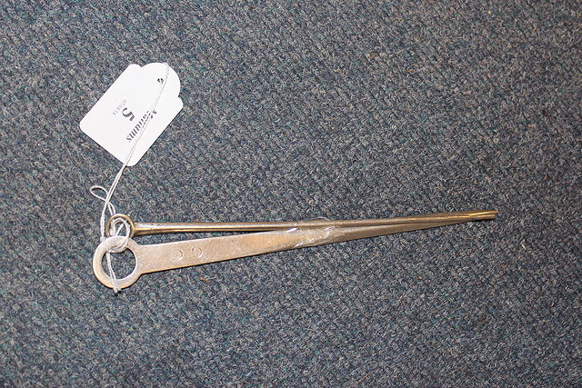 Appraisal: A SMALL SILVER SKEWER with marks for London and a