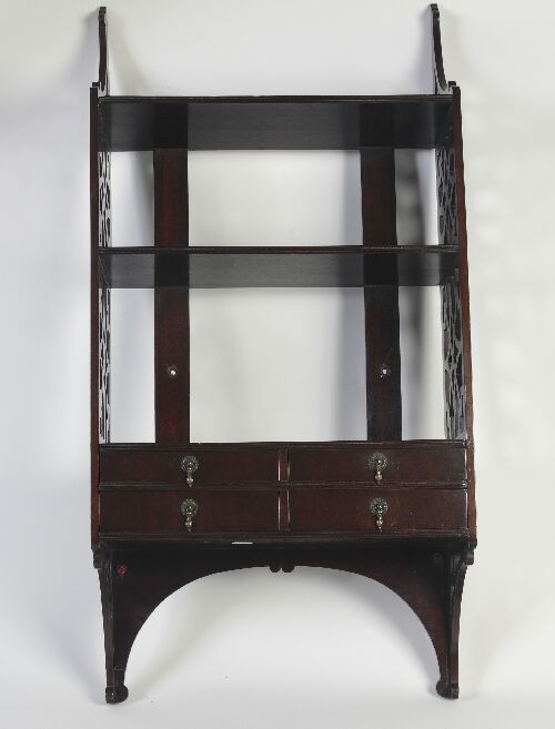 Appraisal: A set of mahogany hanging shelves of Chinese Chippendale style