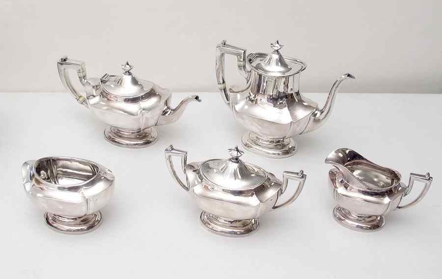 Appraisal: PIECE REED AND BARTON STERLING TEA SERVICE Pattern number to