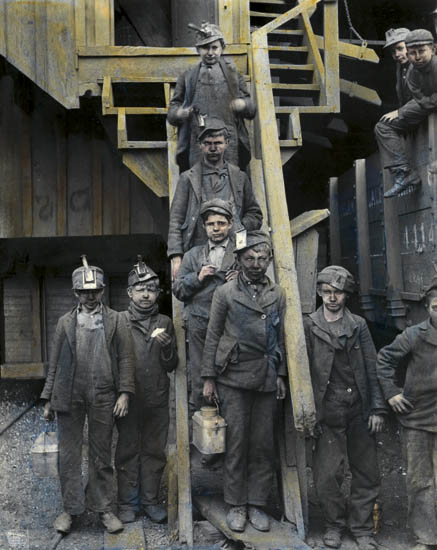 Appraisal: DETROIT PHOTOGRAPHIC COMPANY Breaker Boys Woodward Coal Mines Kingston Pennsylvania