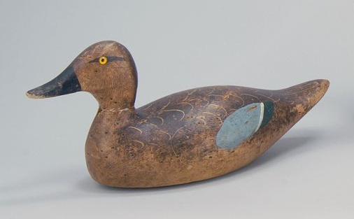 Appraisal: EVANS DECOY FACTORY BLUE-WINGED TEAL HEN Evans stamp on bottom