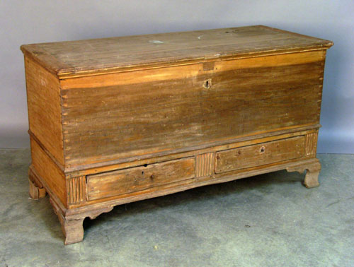 Appraisal: Pennsylvania poplar blanket chest ca h w