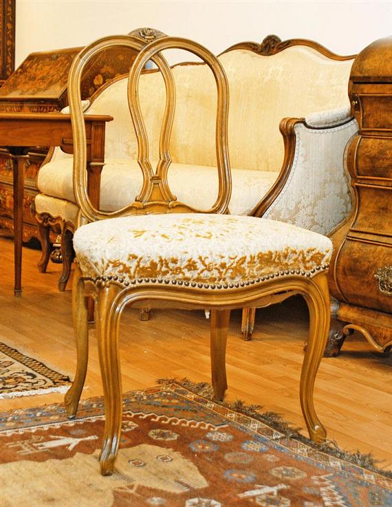 Appraisal: SET OF BREZELSTUHL CHAIRS late Louis XV Switzerland th th