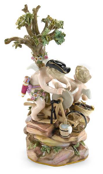 Appraisal: A Meissen porcelain figural group emblematic of love late th