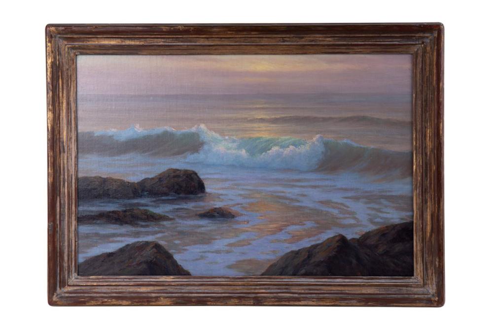 Appraisal: ROI CLARKSON COLMAN EVENING HAZE LAGUNA oil on canvas signed