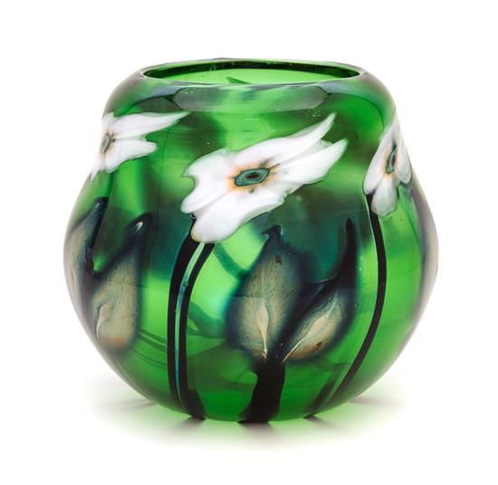 Appraisal: Sale Lot An American Studio Glass Vase Charles Lotton b