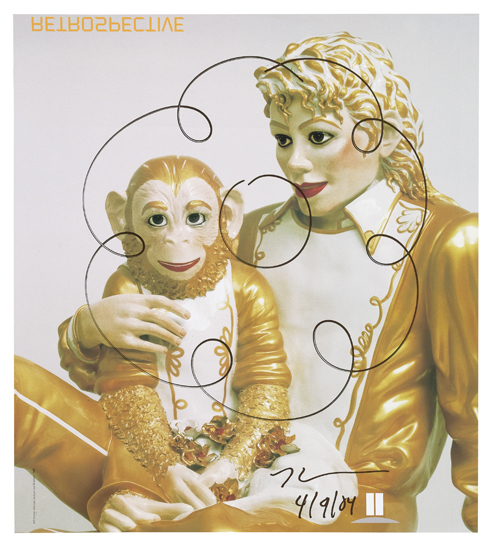 Appraisal: JEFF KOONS after Michael Jackson and Bubbles Offset color lithograph