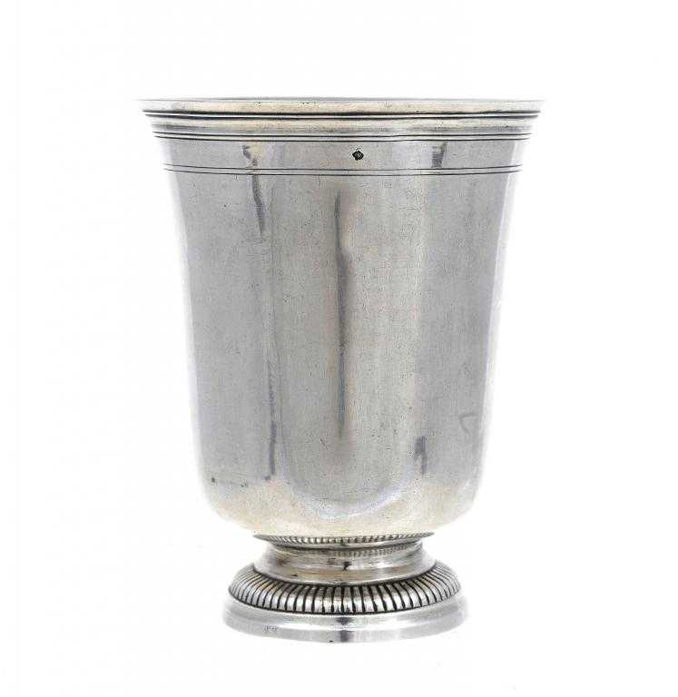 Appraisal: A FRENCH BEAKER of bell shape with moulded rim on