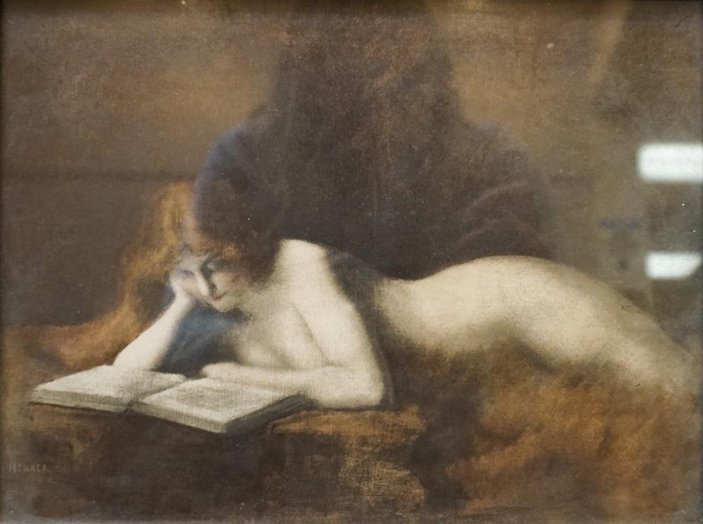 Appraisal: After Jean-Jacques Henner French - La Liseuse Reproduction Color Print